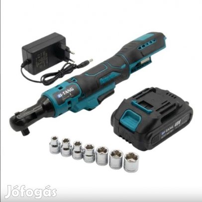 Akkumulátoros Racsnis Kulcs Készlet 2 db 48V Akkuval