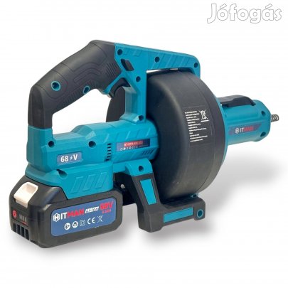 Akkumulátoros WC Csőtisztító és Duguláselhárító Gép 68 V