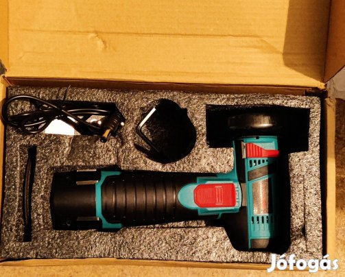 Akkumulátoros sarokcsiszoló flex 12V 76mm, akkuval töltövel