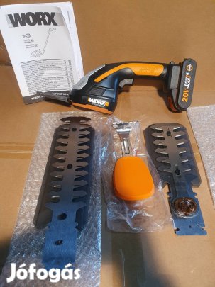 Akkumulátoros sövénynyíró Worx WG801E.5 keveset használt