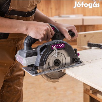 Akkus körfűrész Aksival töltővel GO-HKS165BL54 mm v.magasság | Lézer