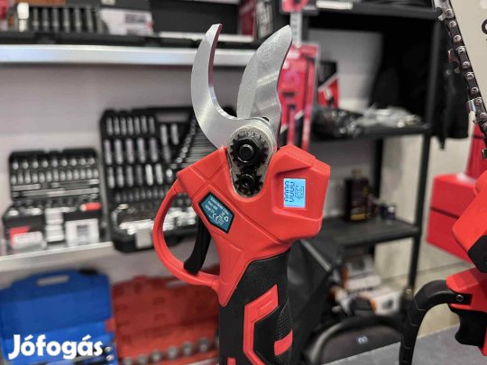 Akkus metszőolló 2db akku + töltő Magnit