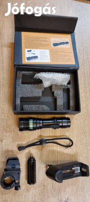 Akkus tölthető Cree LED li ion lámpa kerékpár roller + kormány adapter