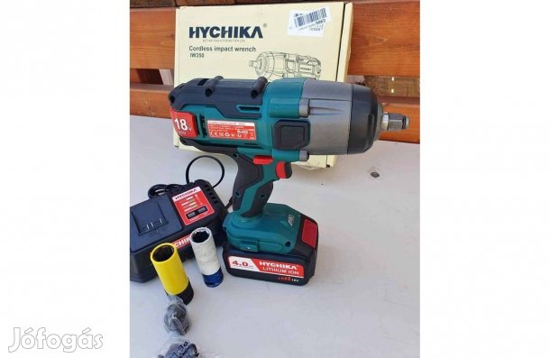 Akkus ütvecsavarozó, Hychika 18V, 350 Nm keveset használt