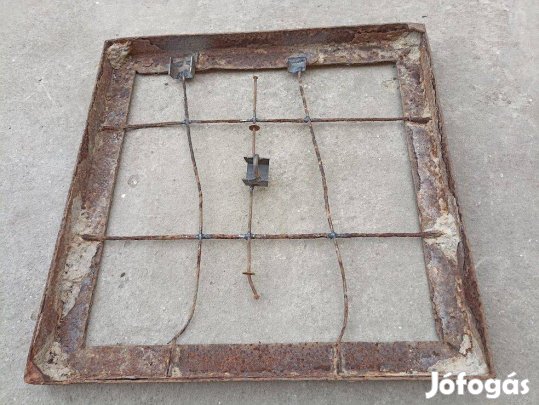 Aknafedél vaskeret, betonnal kell kiönteni 70*70*5,5 cm