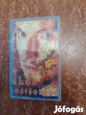Ákos Indántánc Dedikált zenei kazetta 