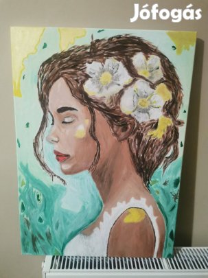 Akril 50x70 cm-es vászonfestmény eladó