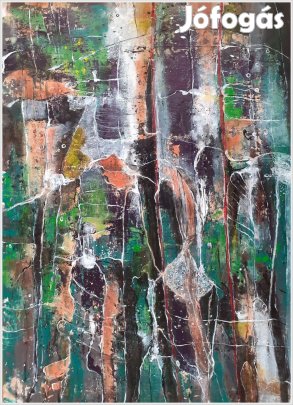 Akrilfestmény keretben az alkotótól