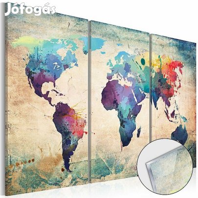 Akrilüveg képek - Szivárvány térkép