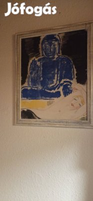 Akt Buddhaval - Vaszary János repro kép