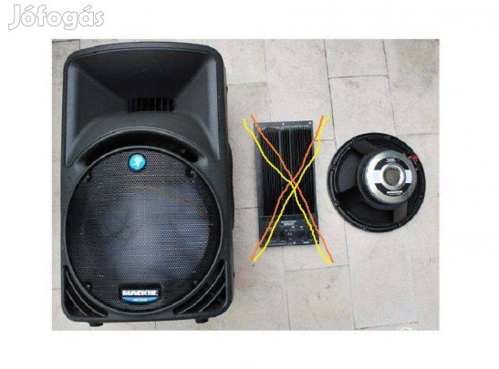 Aktív hangfal 4db Mackie SRM 450 üresen. + driver, hangszóró