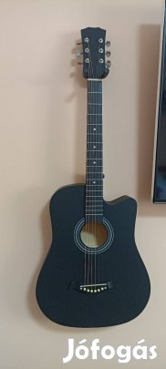 Akusztikus Gitár ( Matt fekete ) Kezdőknek 38 hüvelykes(3/4)