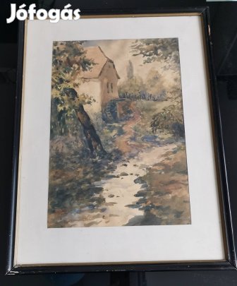 Akvarell kép Őszy Lajos
