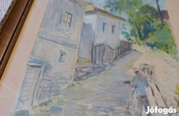 Akvarell üveg mögött