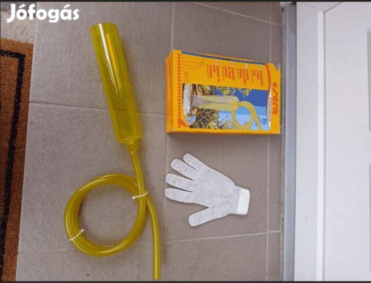 Akvárium tisztító felszerelés.Sera aljzatporszívó és JBL algakesztyű