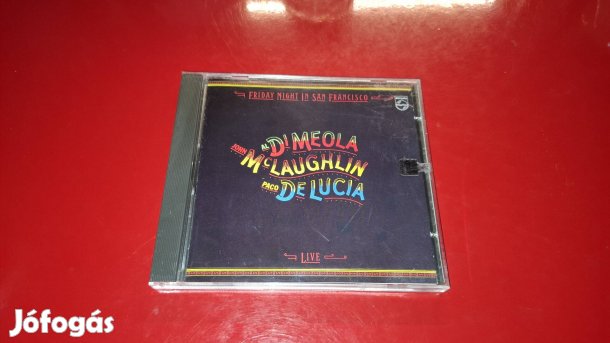 Al Di Meola John McL. Paco D.L Friday night Jazz Cd 1994