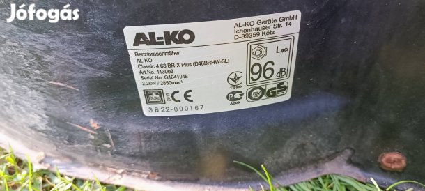 Al-ko önjárós fűnyíró 