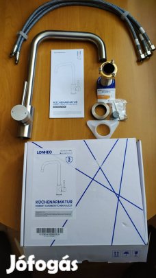 Alacsony nyomású rozsdamentes acél konyhai csaptelep vízmelegítőhöz