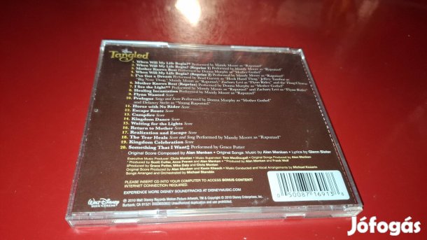 Alan Menken Tangled Aranyhaj Filmzene Cd 2010 USA
