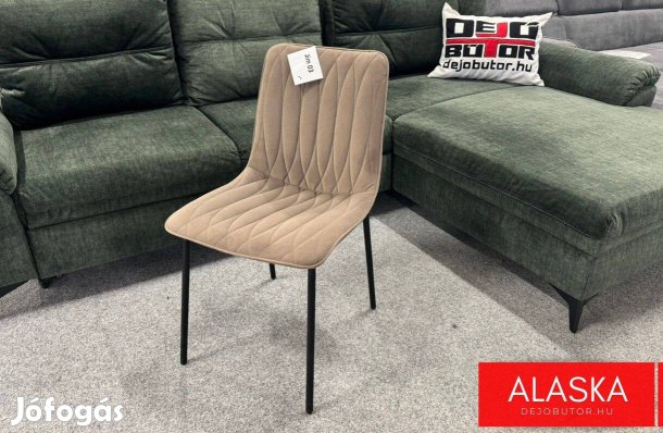 Alaska barna étkezőszék fekete lábakkal 100 kg teherbírással