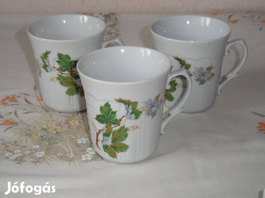 Alba Julia porcelán csésze, bögre ( 3 db. )