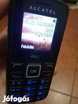 Alcatel nyomógombos kártya független mobiltelefon 