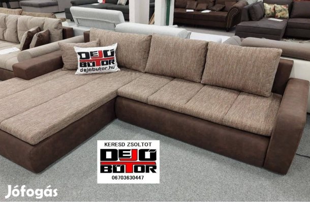 Alessia sarok kanapé ülőgarnitúra 300x210 cm HR habos braun ágyazható