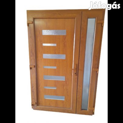 Alex 2  Aranytölgy  Műanyag bejárati ajtó  138×208 - NYITHATÓ OLDA