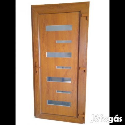 Alex - Aranytölgy - Műanyag Bejárati ajtó / 98x208 /