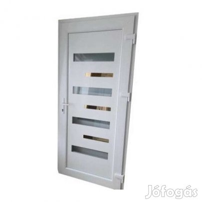 Alex - Műanyag bejárati ajtó / 98x198 , 98x208 / Fehér /