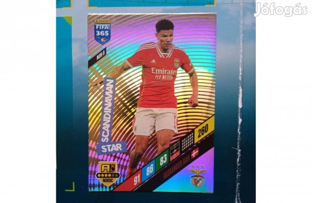 Alexander Bah Panini Fifa 365 2024 Scandinavian Star focis kártya