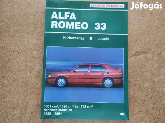 Alfa Romeo 33 javítási karbantartási könyv