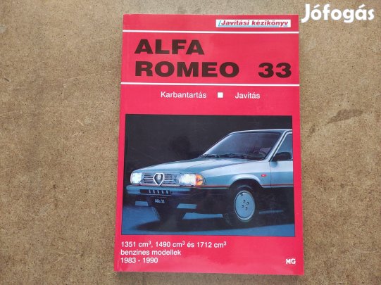 Alfa Romeo 33 javítási karbantartási könyv