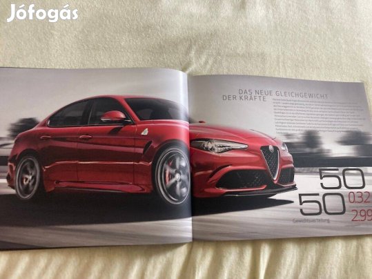 Alfa Romeo Giulia katalógus, prospektus, brosúra