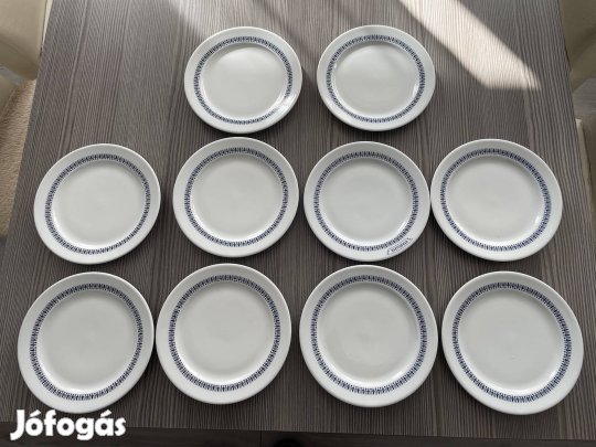 Alföldi Porcelán Kis Tányér szett, süteményes kistányér együttes 10db