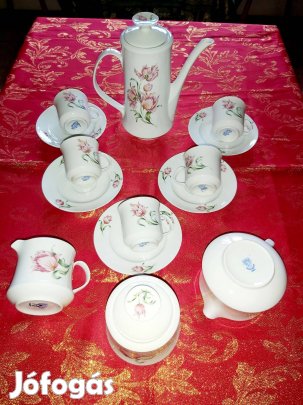 Alföldi Porcelán retró tulipános kávés készlet a nosztalgia bűvöletébe