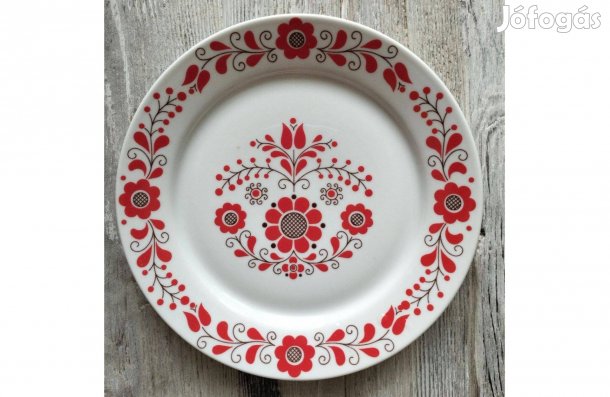 Alföldi matyó mintás porcelán fali tányér