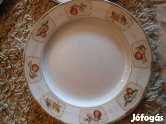 Alföldi porcelán 6dbos vadi új gyümölcsmintás porcelánsütistányér