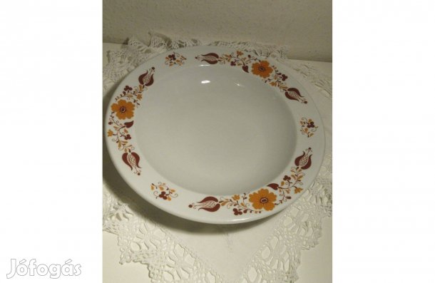 Alföldi porcelán Panni mintás mélytányér, tányér1 db