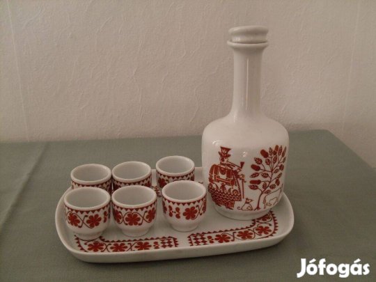 Alföldi porcelán italos készlet