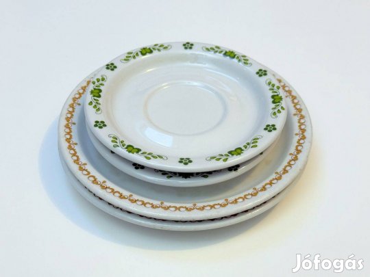 Alföldi porcelán kistányér kis tányér csésze alátét alj