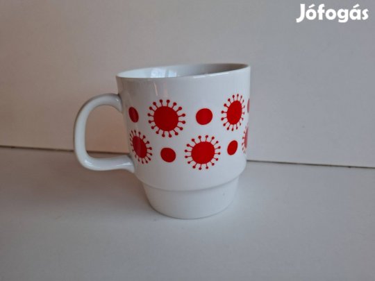 Alföldi porcelán napocska mintás bögre csésze csupor 9,5*8,5 cm