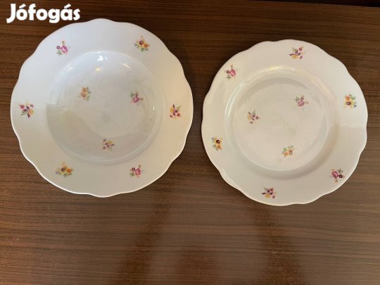 Alföldi porcelán tányér mély és lapos 1-1 db