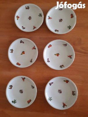 Alföldi zöldség mintás kistányér készlet, desszertes, süteményes, szen