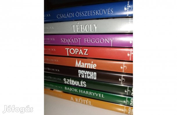Alfred Hitchcock gyűjtemény - 9 DVD - szinkronos