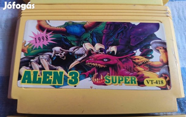 Alien 3 sárga játék kazetta