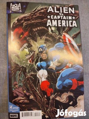 Alien vs Captain America #4 custom cover