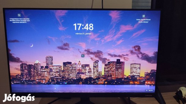 Alig használt Samsung 24 Full HD LCD monitor Fekete