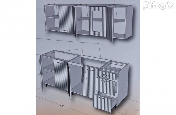 Alíz MDF Konyhasor 2M
