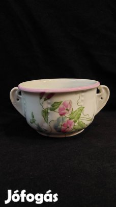 Alján is festett antik gyűjteményes kétfülű csésze